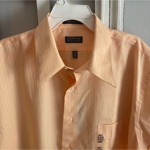 ARROW Mens Dress Shirt Short Sleeve Size L 16/16.5